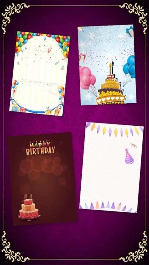 Kids Birthday Party Invitation Maker screenshot 3