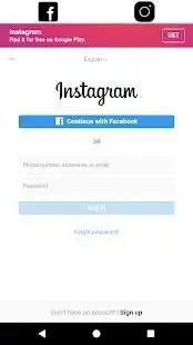 Facebook and Instagram lite screenshot 1