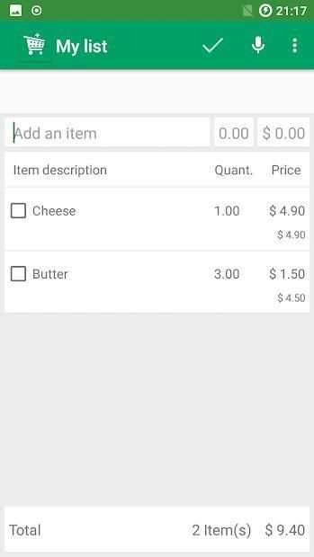 Shopping list app free screenshot 3