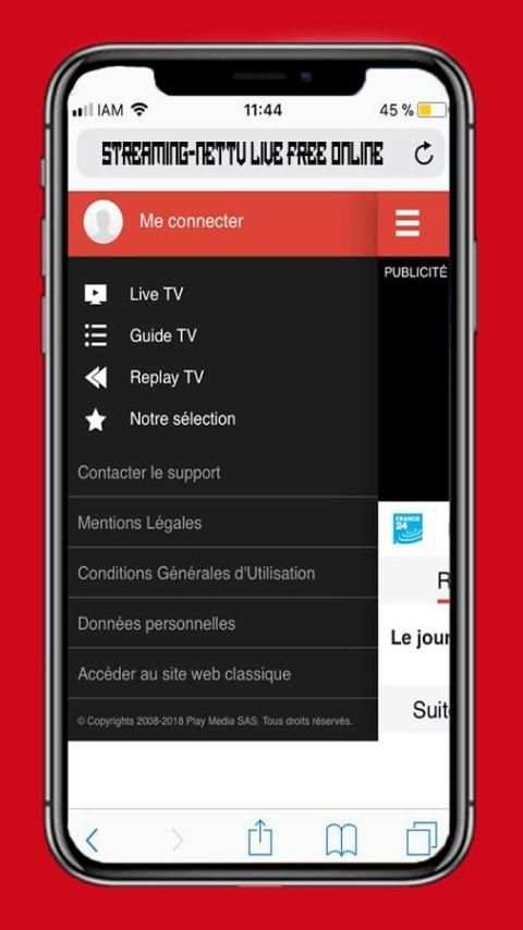 Online Live-Net-Tv streaming Mobile screenshot 3