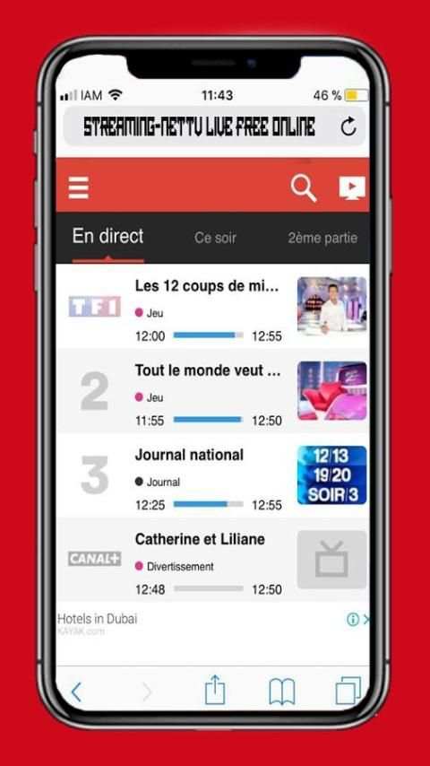 Online Live-Net-Tv streaming Mobile screenshot 1