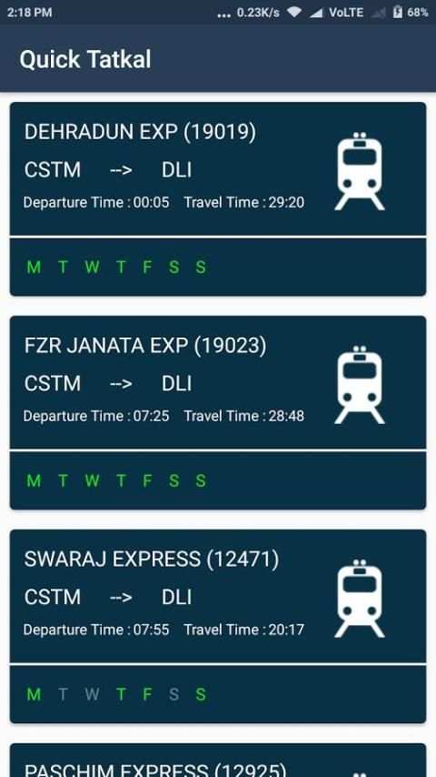 Quick Tatkal screenshot 6