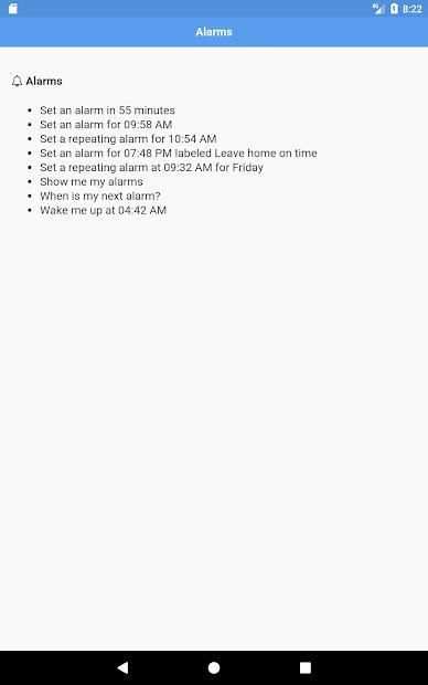 Commands for Google Assistant screenshot 1