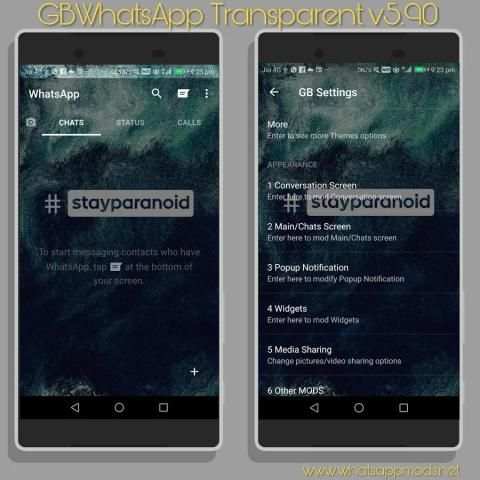 WA Black Transparan Elegan Whatapp New 2018 screenshot 3