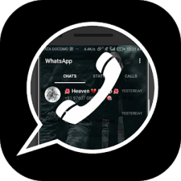 ikon WA Black Transparan Elegan Whatapp New 2018