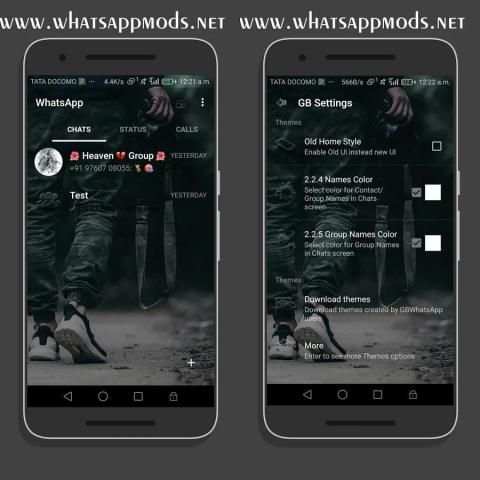 WA Black Transparan Elegan Whatapp New 2018 screenshot 2