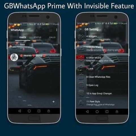 WA Black Transparan Elegan Whatapp New 2018 screenshot 1