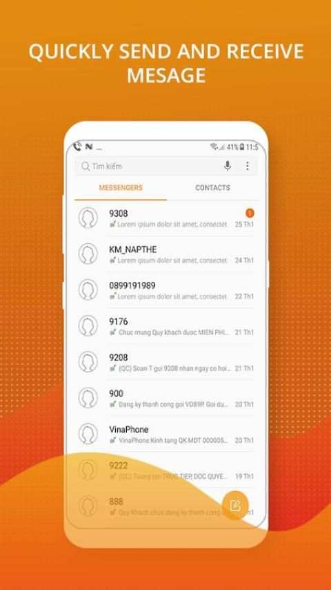 SMS Messenger style Samsung - S8 Message screenshot 2