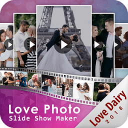 ikon Love Photo Slide Show Maker (Love Diary)