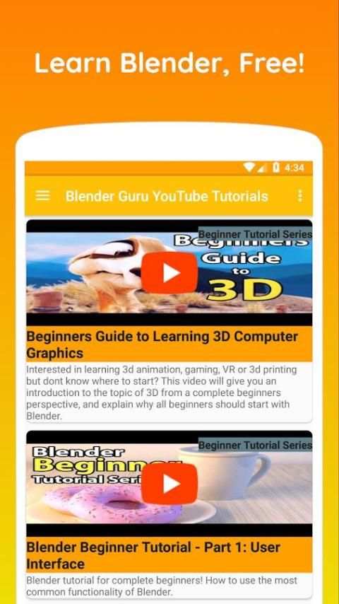 Blender Guru YouTube Tutorials screenshot 2