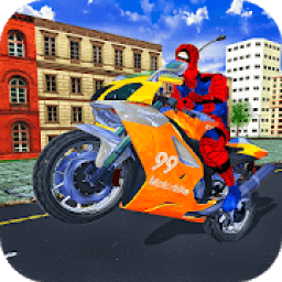 Super Spider Hero Motorcycle Simulator: Mega Ramp आइकन