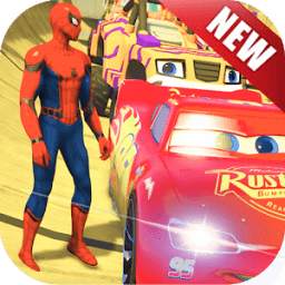 Superhero Car Racing: Stunt Race 2018