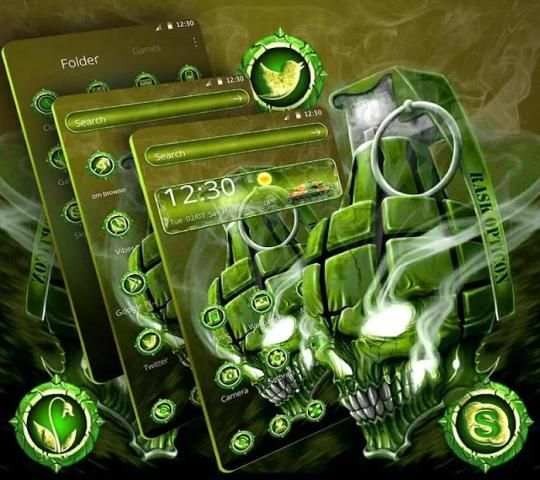 Devil Skull Smoke Theme screenshot 3