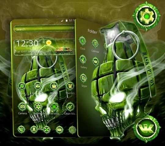 Devil Skull Smoke Theme screenshot 2