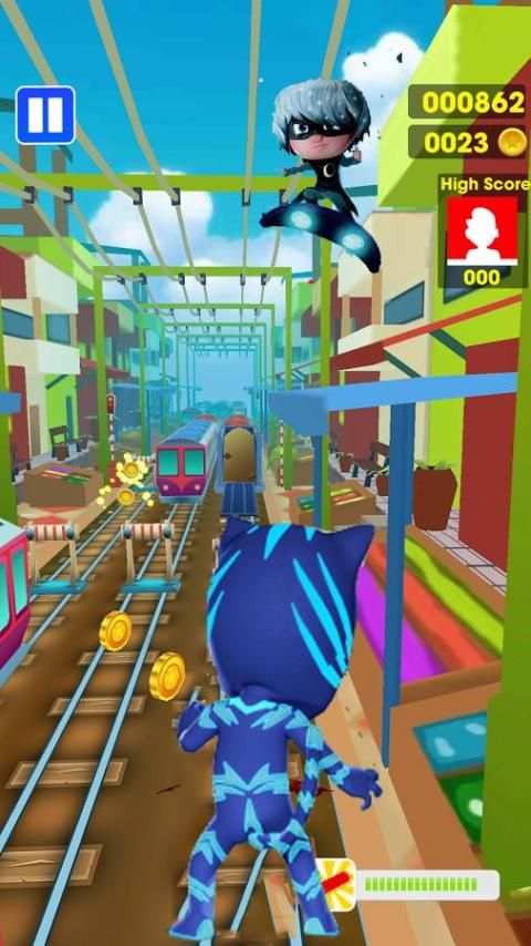 Subway pj Run Masks Dash Run скриншот 1