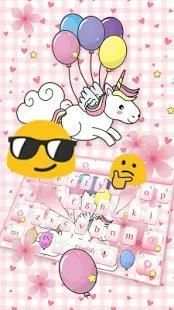 Cute Unicorn Keyboard screenshot 1
