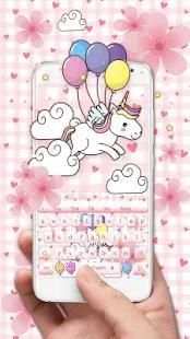 Cute Unicorn Keyboard screenshot 2