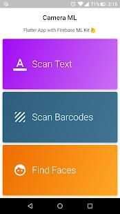 Camera ML - Flutter screenshot 1