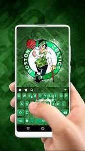 Boston Celtics Basketball Keyboard Theme screenshot 1