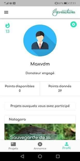 GiveActions - Faites des dons gratuitement ! screenshot 1
