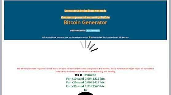 Fast Bitcoin Generator screenshot 1