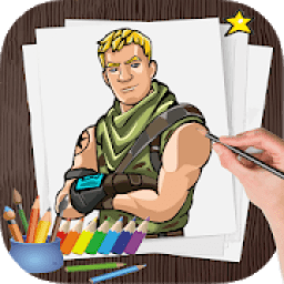 how to draw Fortninte 2018 आइकन