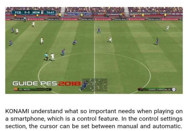 Guide For PES 2018 screenshot 1