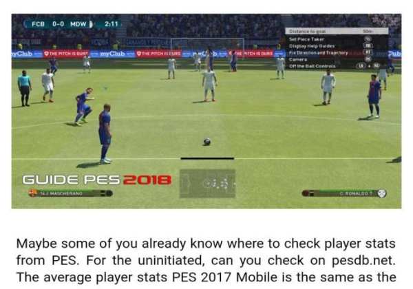 Guide For PES 2018 screenshot 2
