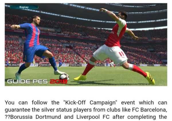 Guide For PES 2018 screenshot 3