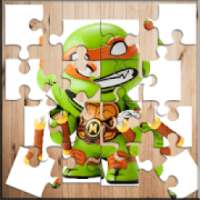 Turtles puzzle Ninja game logo