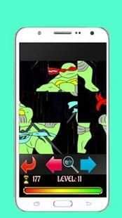 Turtles puzzle Ninja game screenshot 5