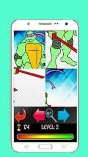 Turtles puzzle Ninja game screenshot 1