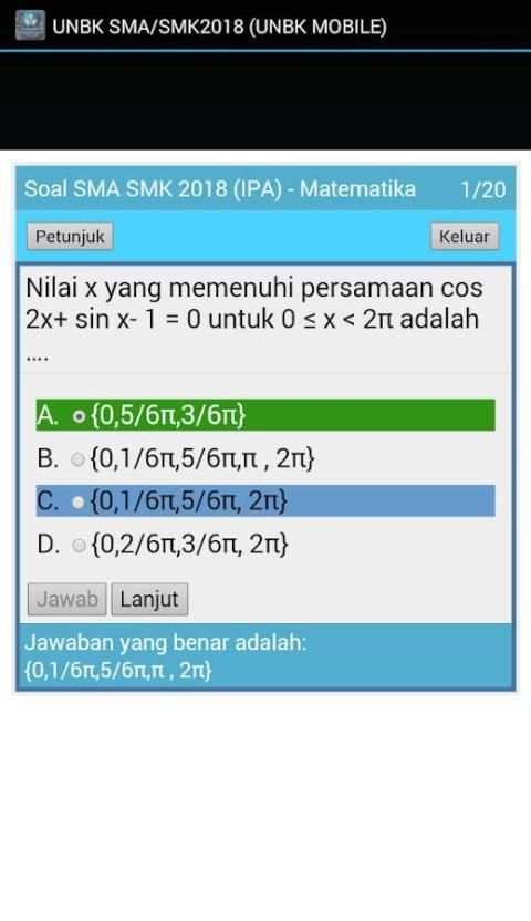 UNBK SMA/SMK 2018 screenshot 3