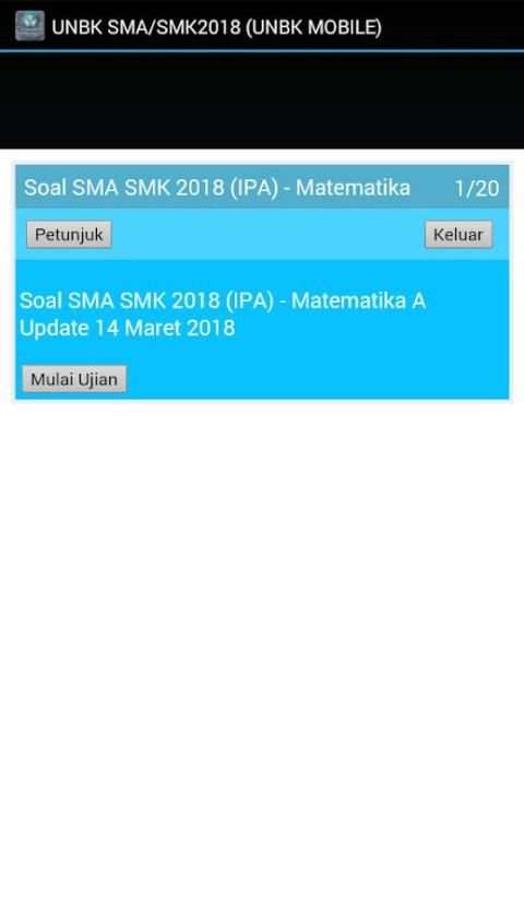 UNBK SMA/SMK 2018 screenshot 4