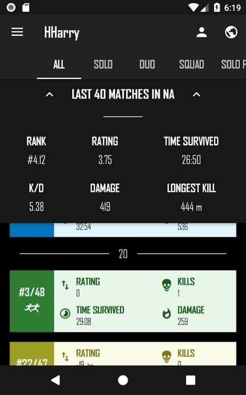 PUBG STATS screenshot 2