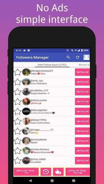 Followers Manager for Instagram screenshot 1