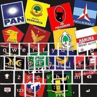 Keyboard Android Tema Logo Parpol Indonesia स्क्रीनशॉट 8