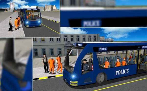 Jail Criminal Transport Bus screenshot 5