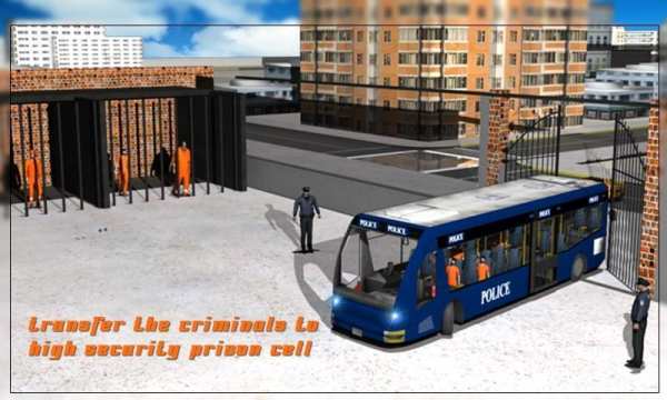 Jail Criminal Transport Bus screenshot 11