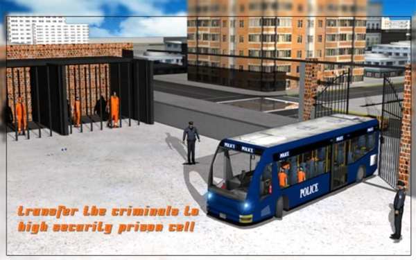 Jail Criminal Transport Bus screenshot 7