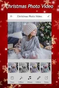 Christmas Photo to Video Maker screenshot 1