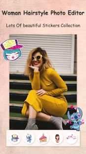 Woman Hairstyle Photo Editor स्क्रीनशॉट 2