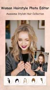 Woman Hairstyle Photo Editor स्क्रीनशॉट 4