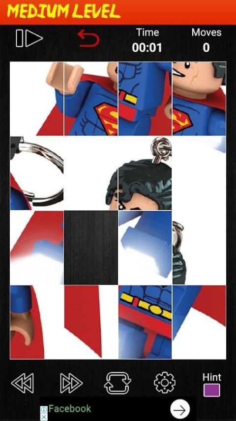 Puzzle Lego SuperMan screenshot 2