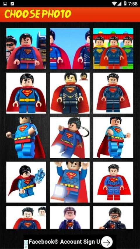 Puzzle Lego SuperMan screenshot 5