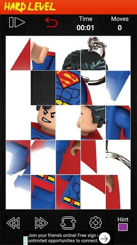 Puzzle Lego SuperMan screenshot 1