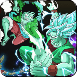 Saiyan goku Fighting luffy icon