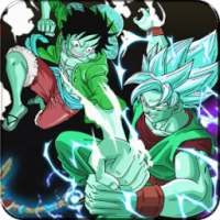 Saiyan goku Fighting luffy