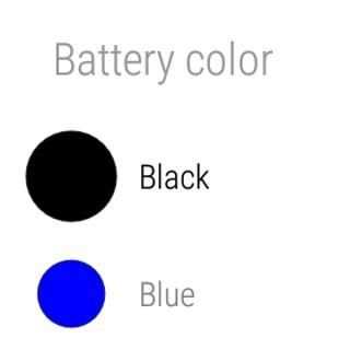 Battery level watchface screenshot 1