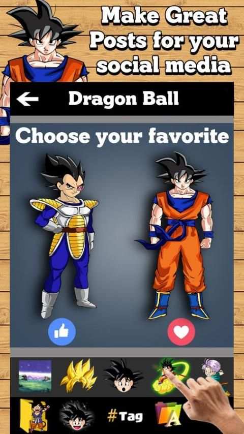 Photo Editor & Sticker: DBZ screenshot 2